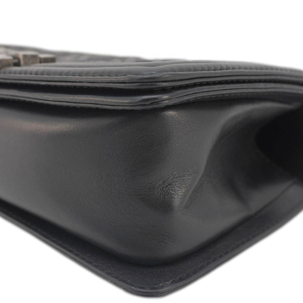 Chanel Celtic Boy Flap Leather Shoulder Bag Black