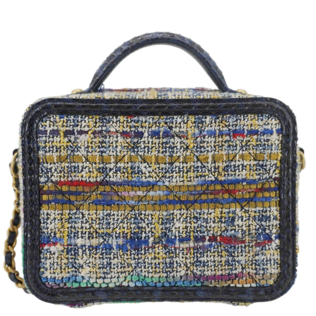Chanel Filigree CC Small Tweed Vanity Case Multicolor