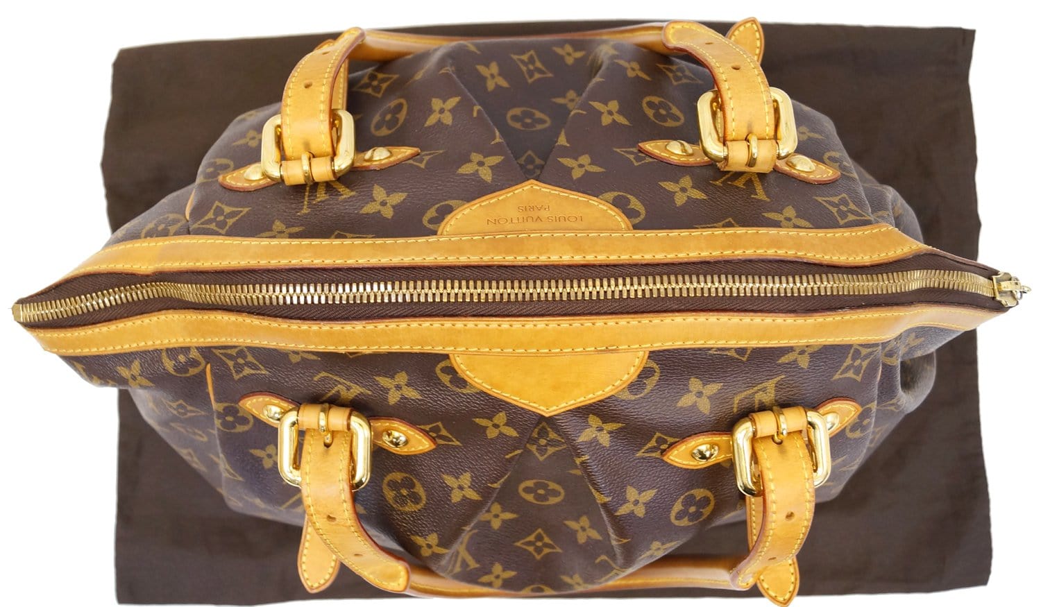 LOUIS VUITTON Tivoli GM Monogram Canvas Shoulder Bag Brown