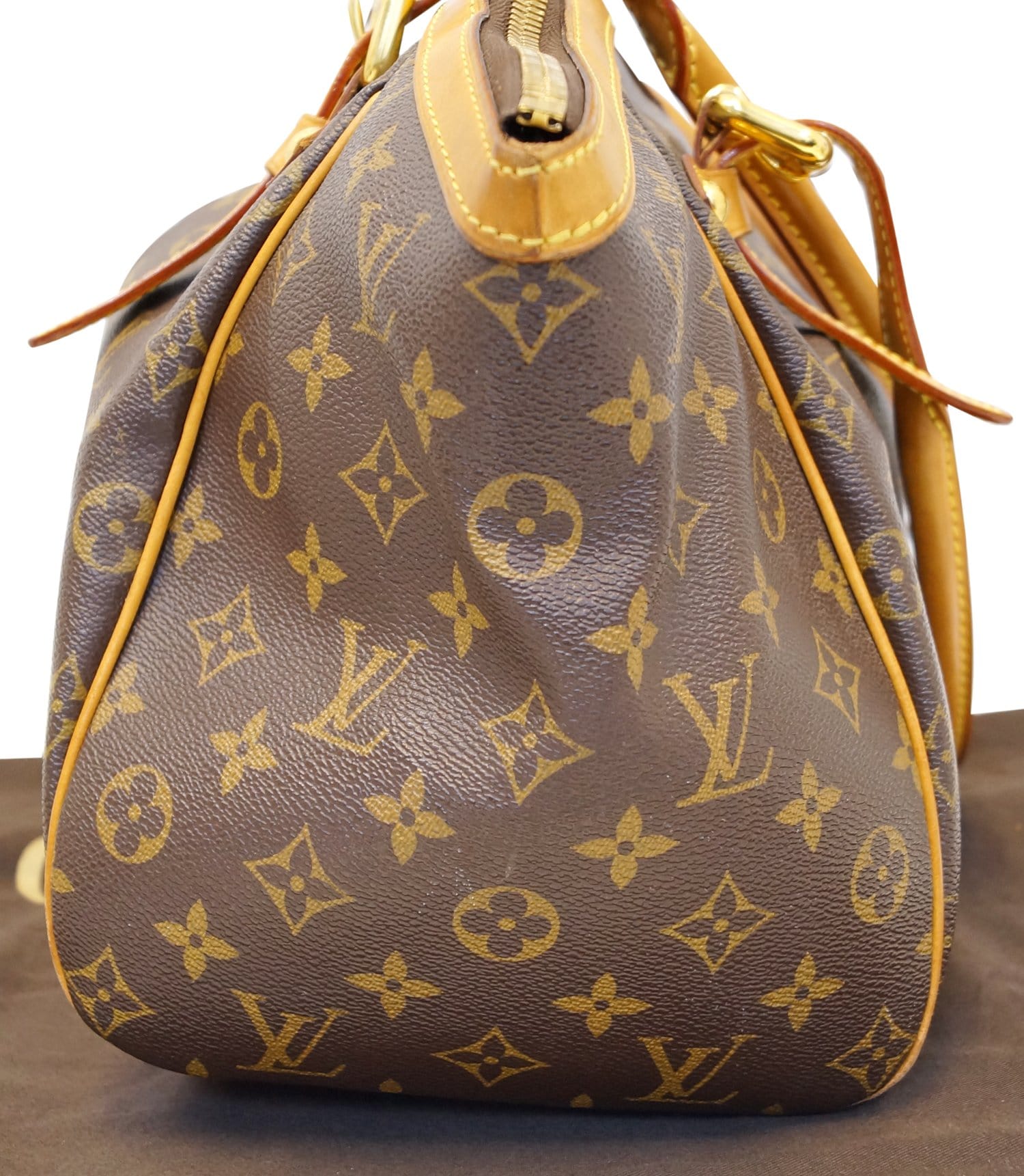 LOUIS VUITTON Tivoli GM Monogram Canvas Shoulder Bag Brown