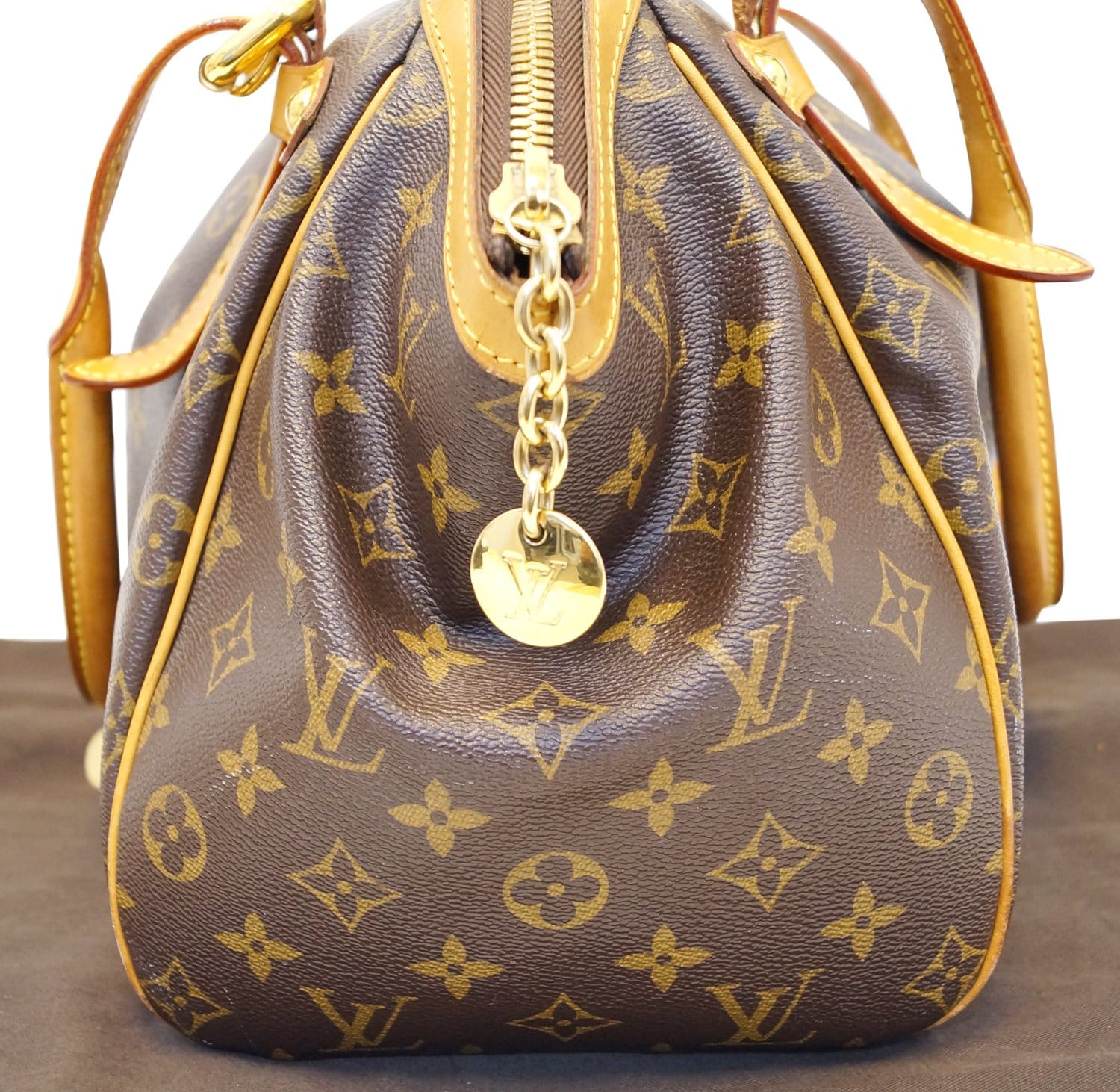 LOUIS VUITTON Tivoli GM Monogram Canvas Shoulder Bag Brown