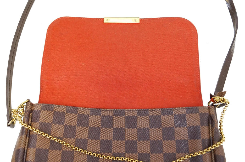LOUIS VUITTON Favorite MM Damier Ebene Crossbody Bag