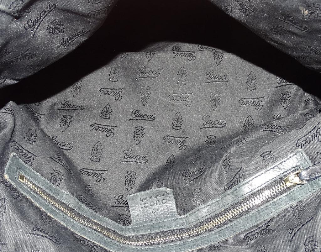 Gucci Hysteria Shoulder Bag Dark Green Leather GH