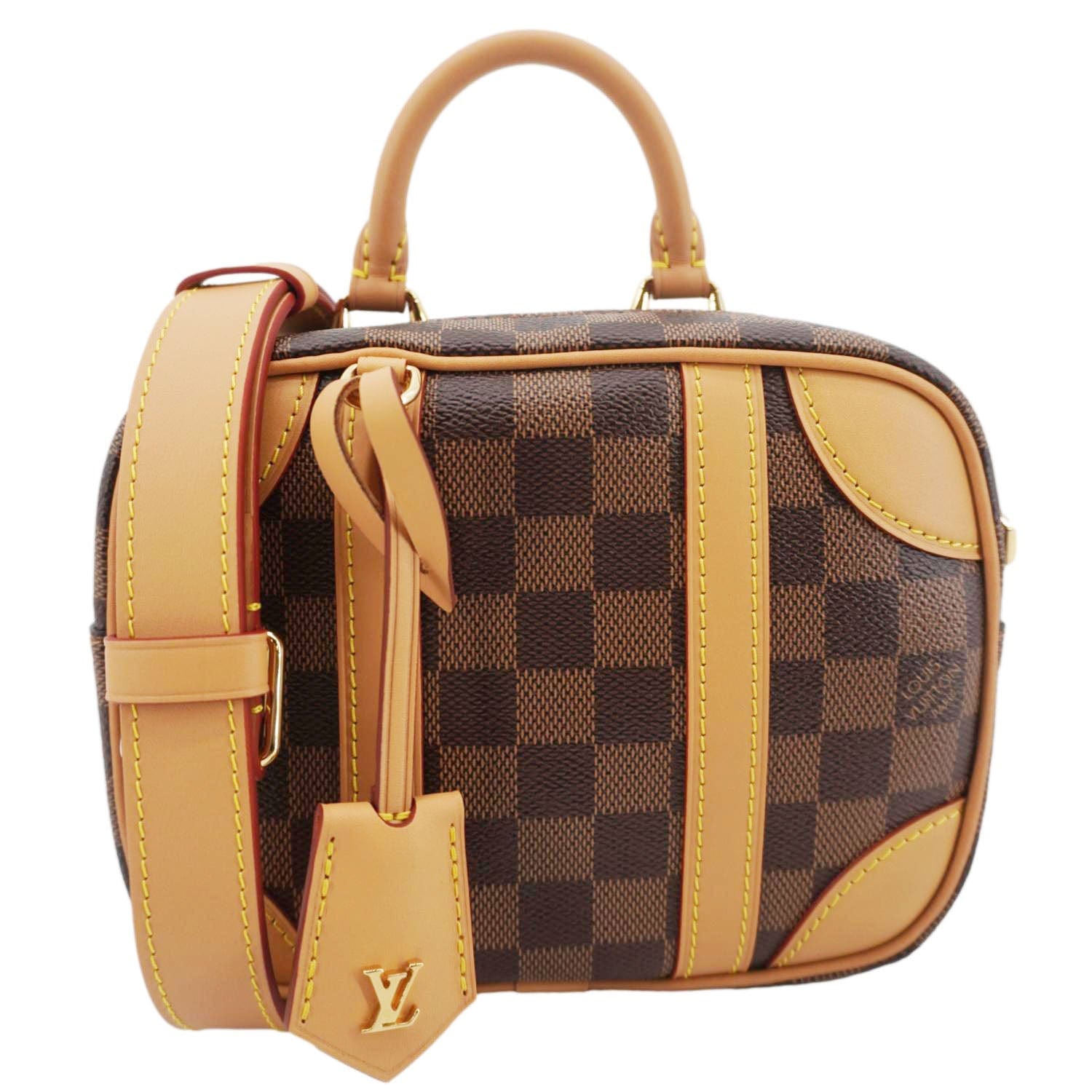 LOUIS VUITTON Valisette Souple BB Damier Ebene Shoulder Bag Brown