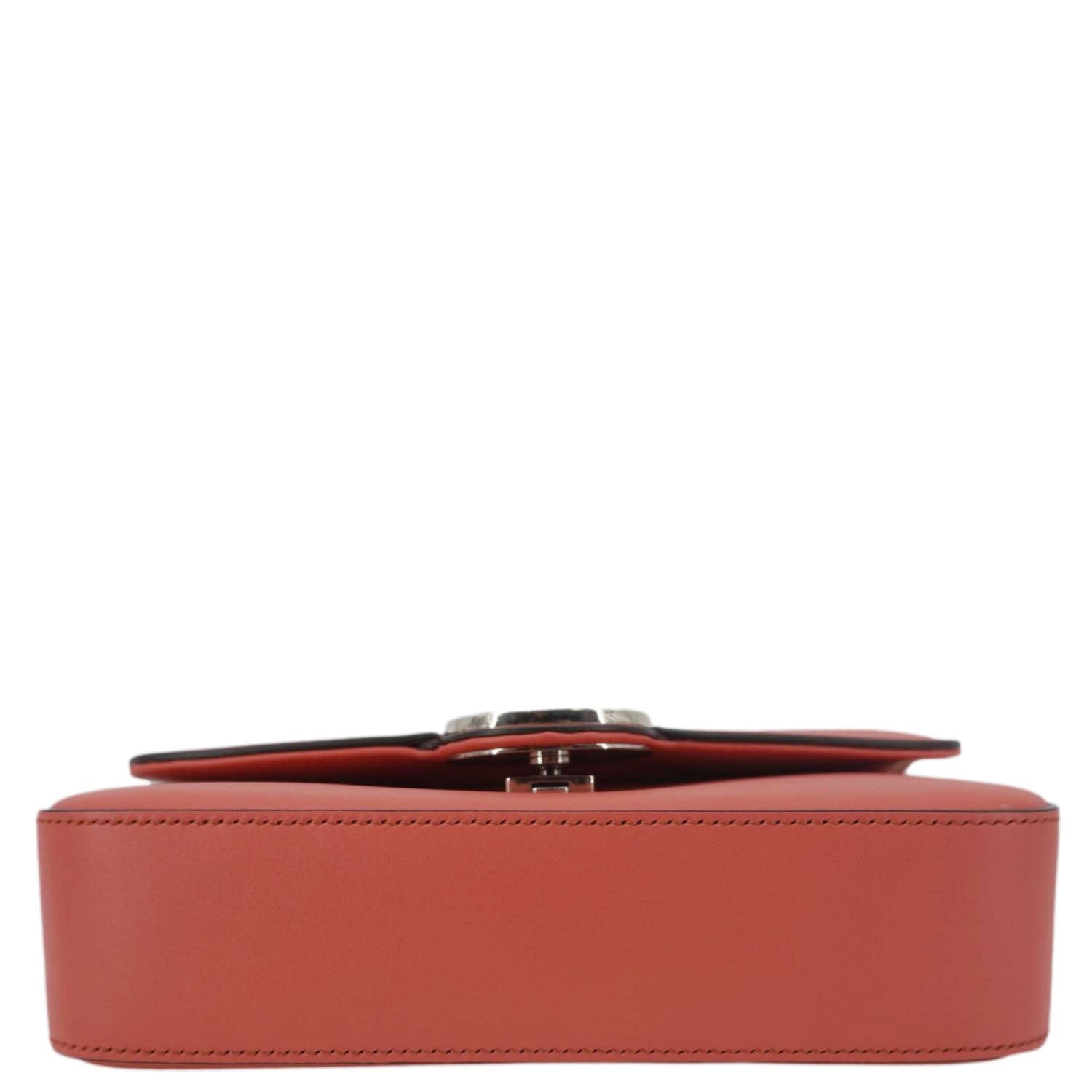 GUCCI Petite Gucci Mini Leather Chain Shoulder Bag Pink 739722