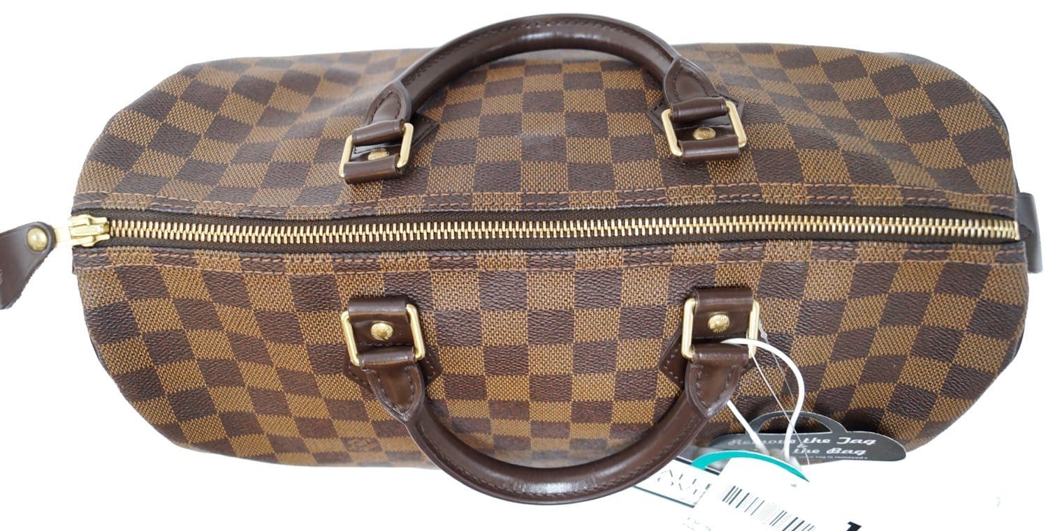 LOUIS VUITTON Speedy 35 Damier Ebene Satchel Bag