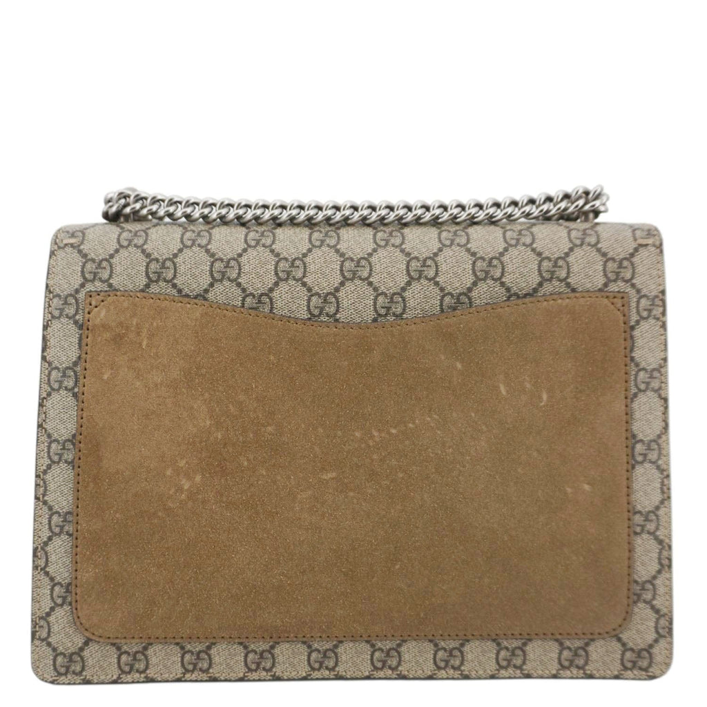 GUCCI Dionysus Medium Gucci Supreme Monogram Shoulder Bag Beige 403348