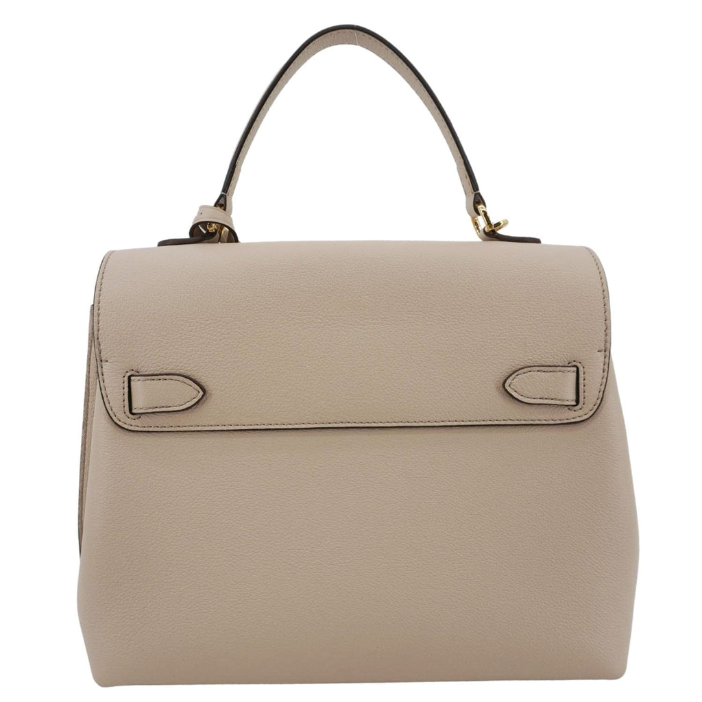 LOUIS VUITTON Lockme Ever MM Leather Shoulder Bag Greige