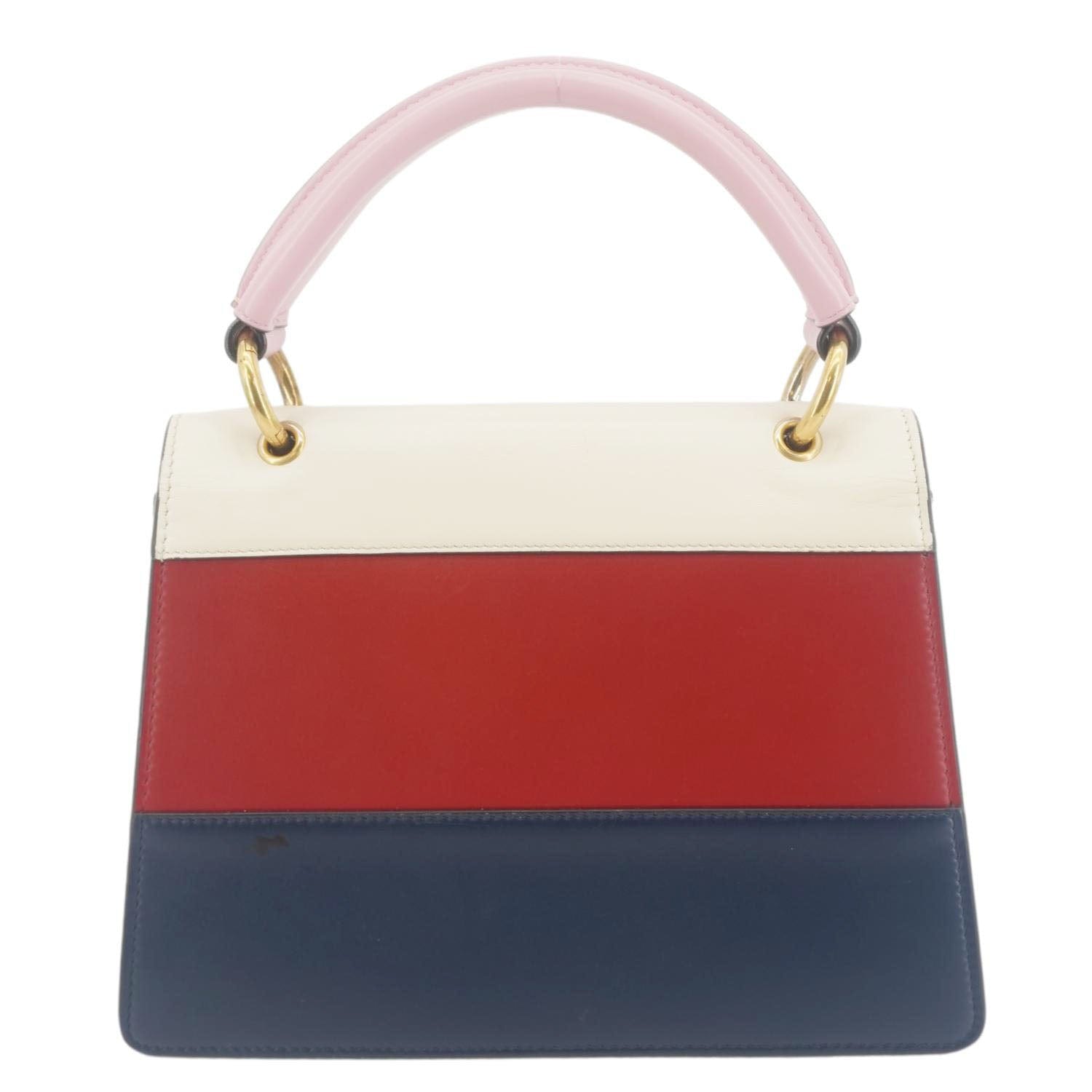 GUCCI Queen Margaret Bee Blind For Love Leather Shoulder Bag Multicolor 476541