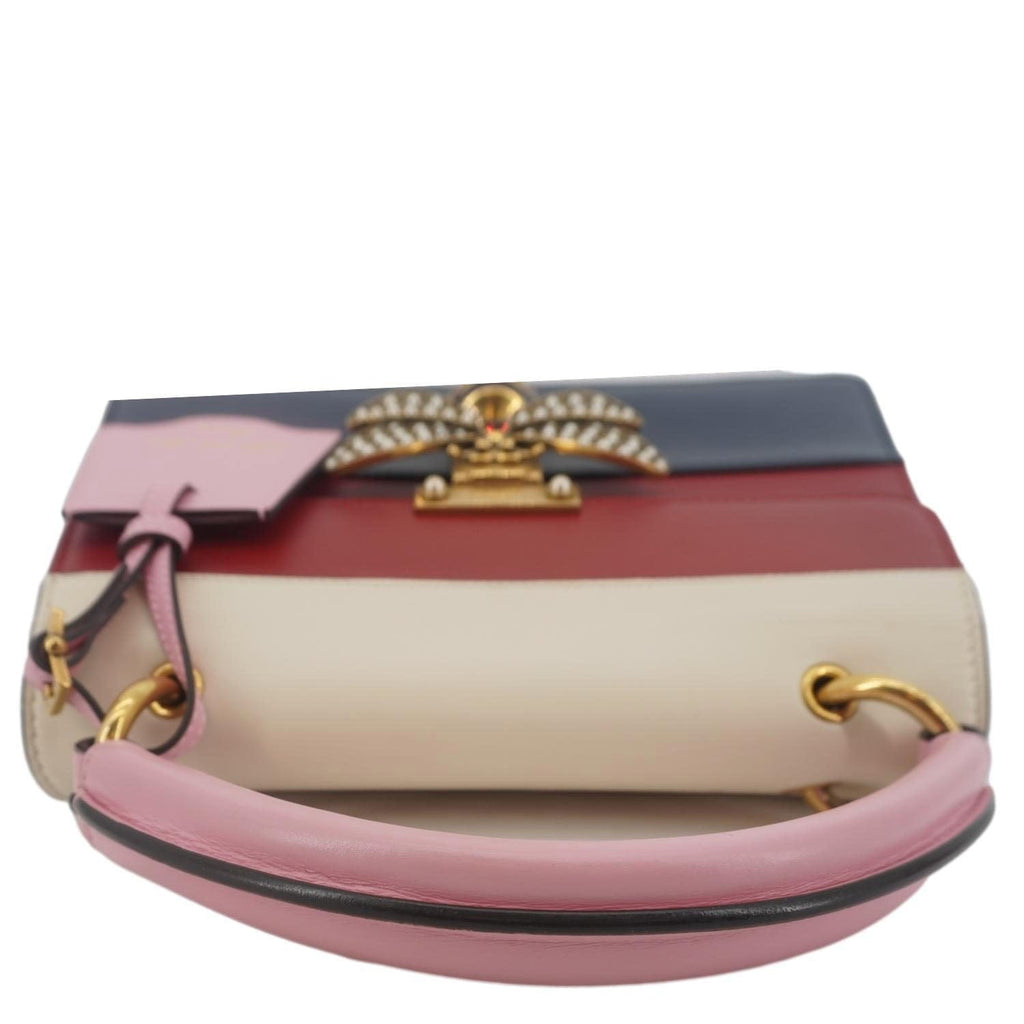 GUCCI Queen Margaret Bee Blind For Love Leather Shoulder Bag Multicolor 476541