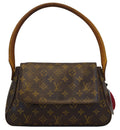 LOUIS VUITTON Monogram Canvas Looping Brown Satchel Handbag
