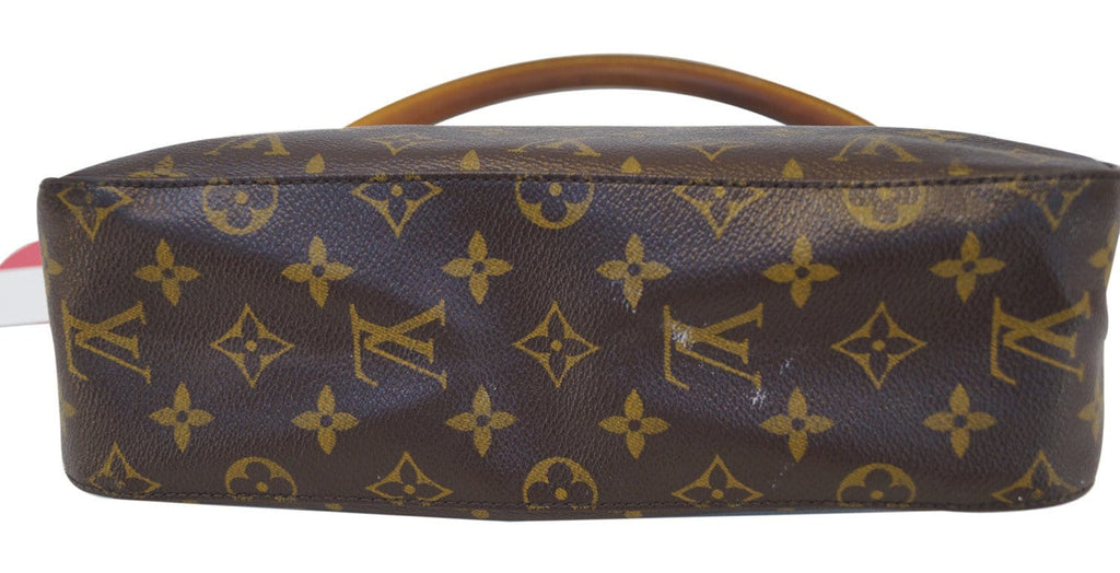 LOUIS VUITTON Monogram Canvas Looping Brown Satchel Handbag