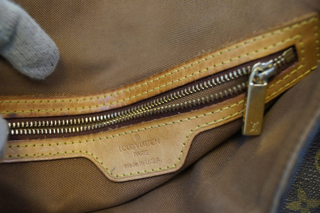LOUIS VUITTON Monogram Canvas Looping Brown Satchel Handbag