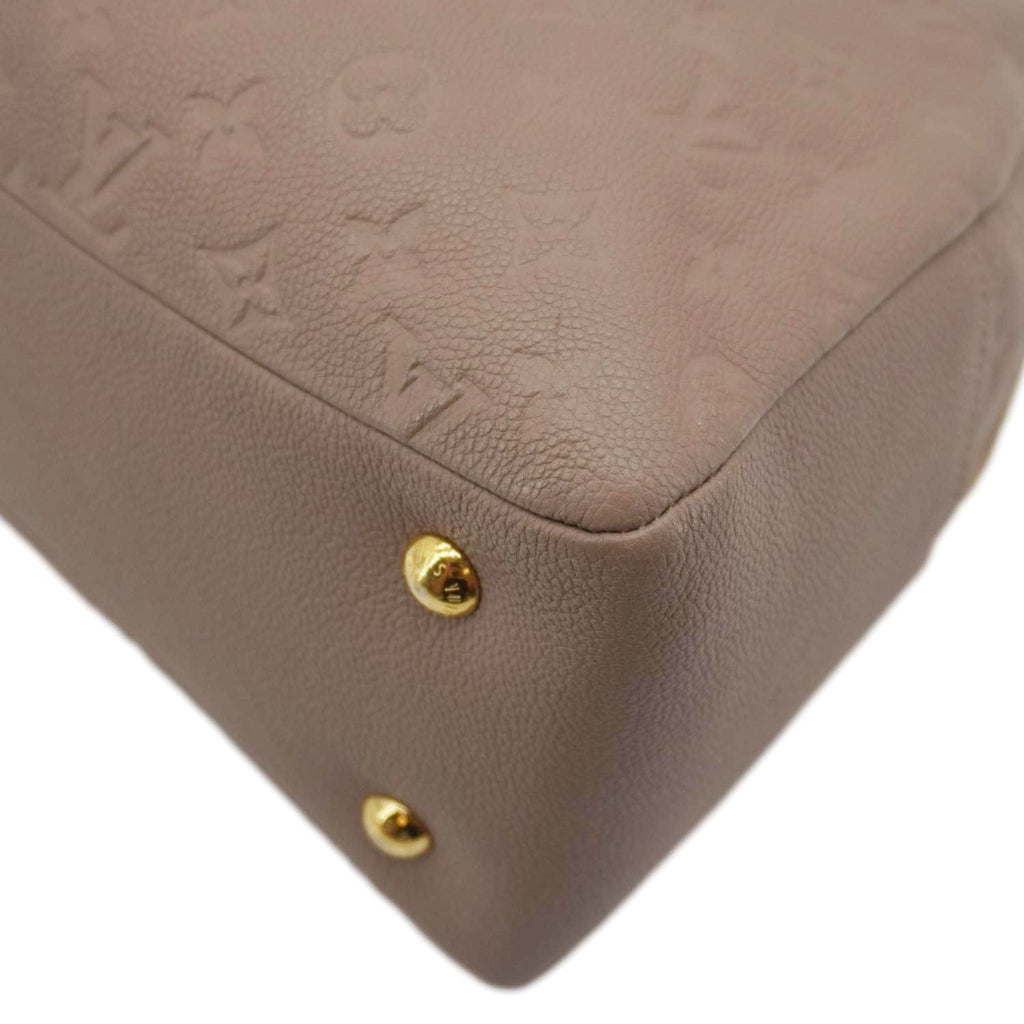 LOUIS VUITTON Ponthieu MM Empreinte Leather Shoulder Bag Taupe