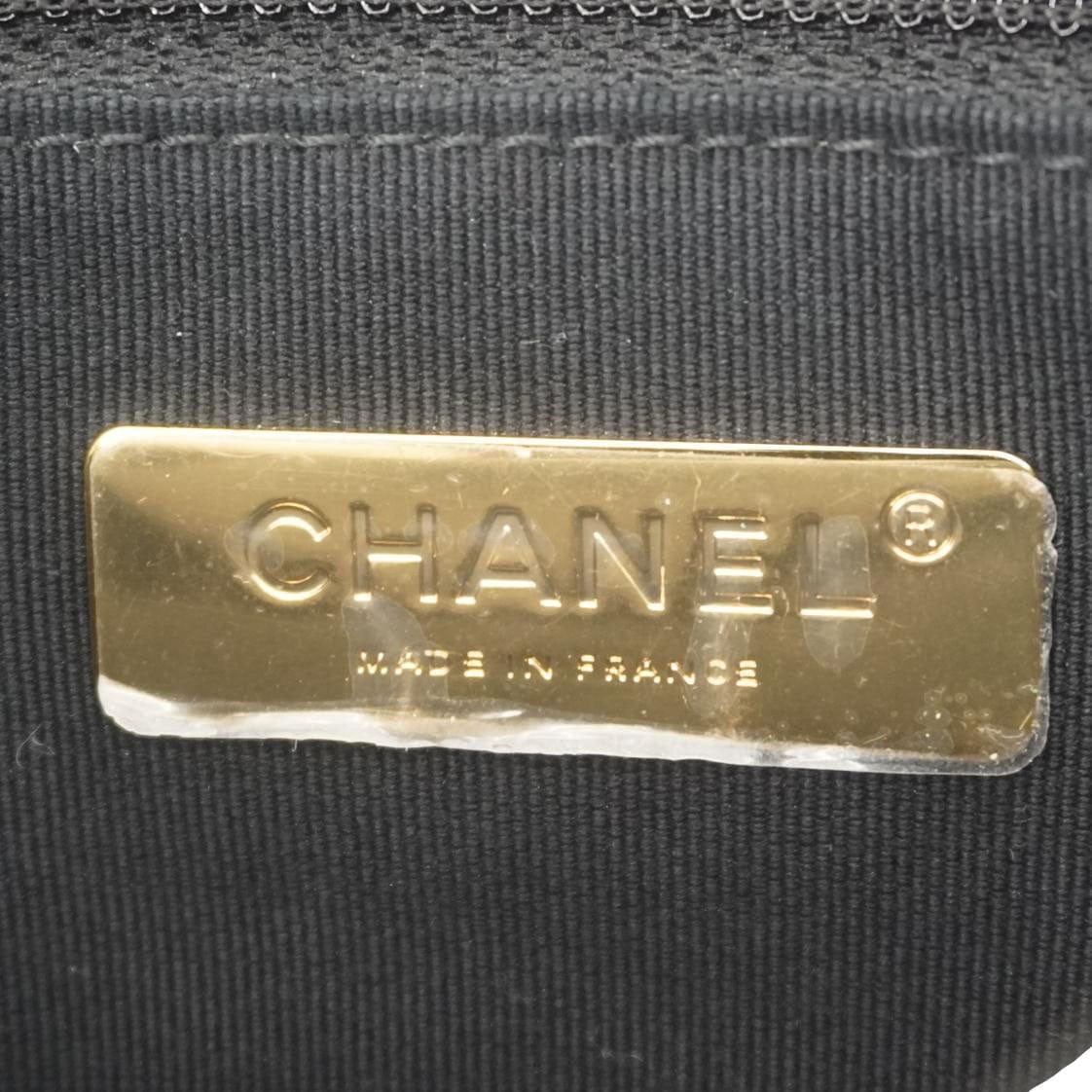 Chanel 19 Flap Medium Tweed Shoulder Bag Black