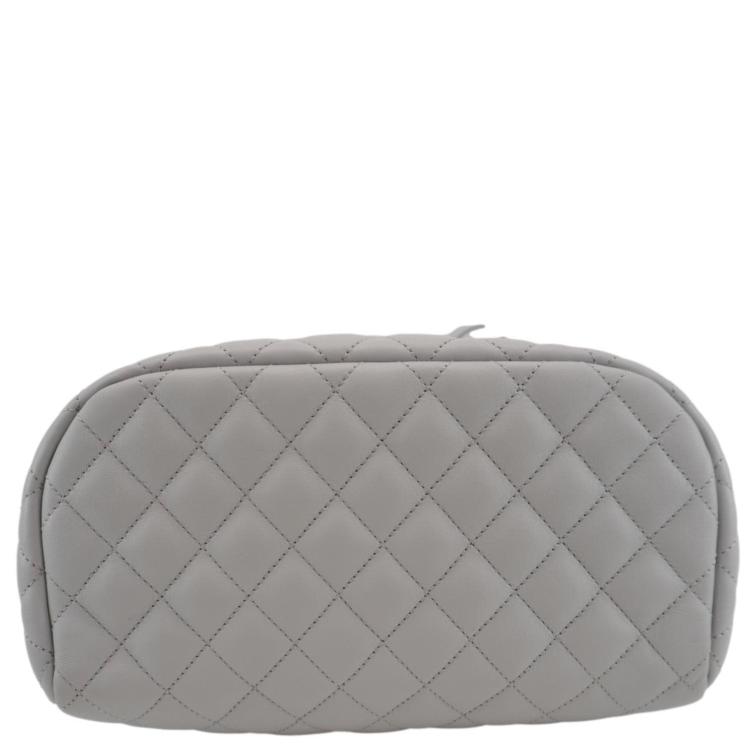 Chanel Urban Spirit Quilted Leather Backpack Bag Smokey Grey