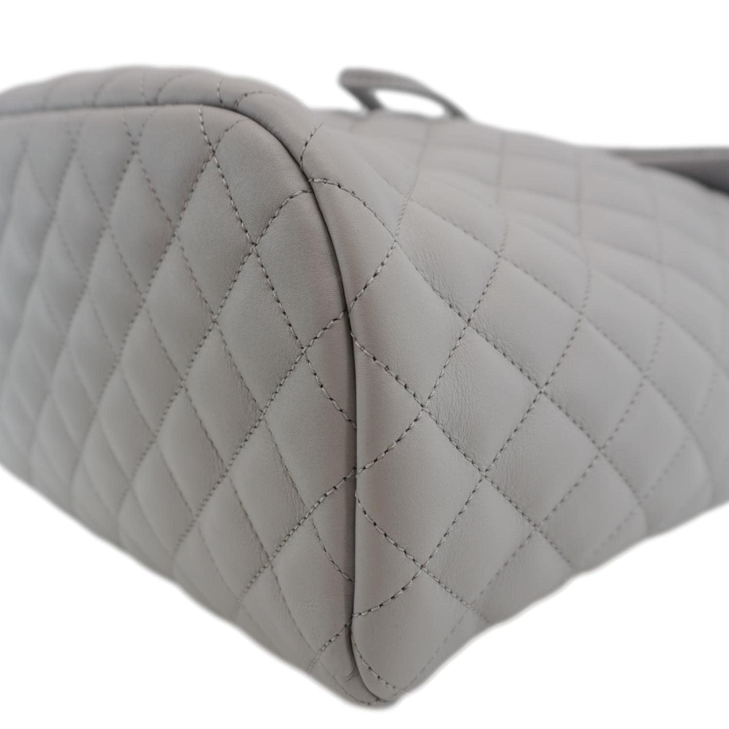 Chanel Urban Spirit Quilted Leather Backpack Bag Smokey Grey