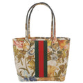 GUCCI Ophidia Small Gucci Supreme Flora Canvas Tote Bag Multicolor 726762