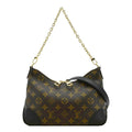 LOUIS VUITTON Boulogne Monogram Canvas Shoulder Bag Black