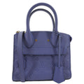 LOUIS VUITTON Pont Neuf Monogram Empreinte Leather Shoulder Bag Blue