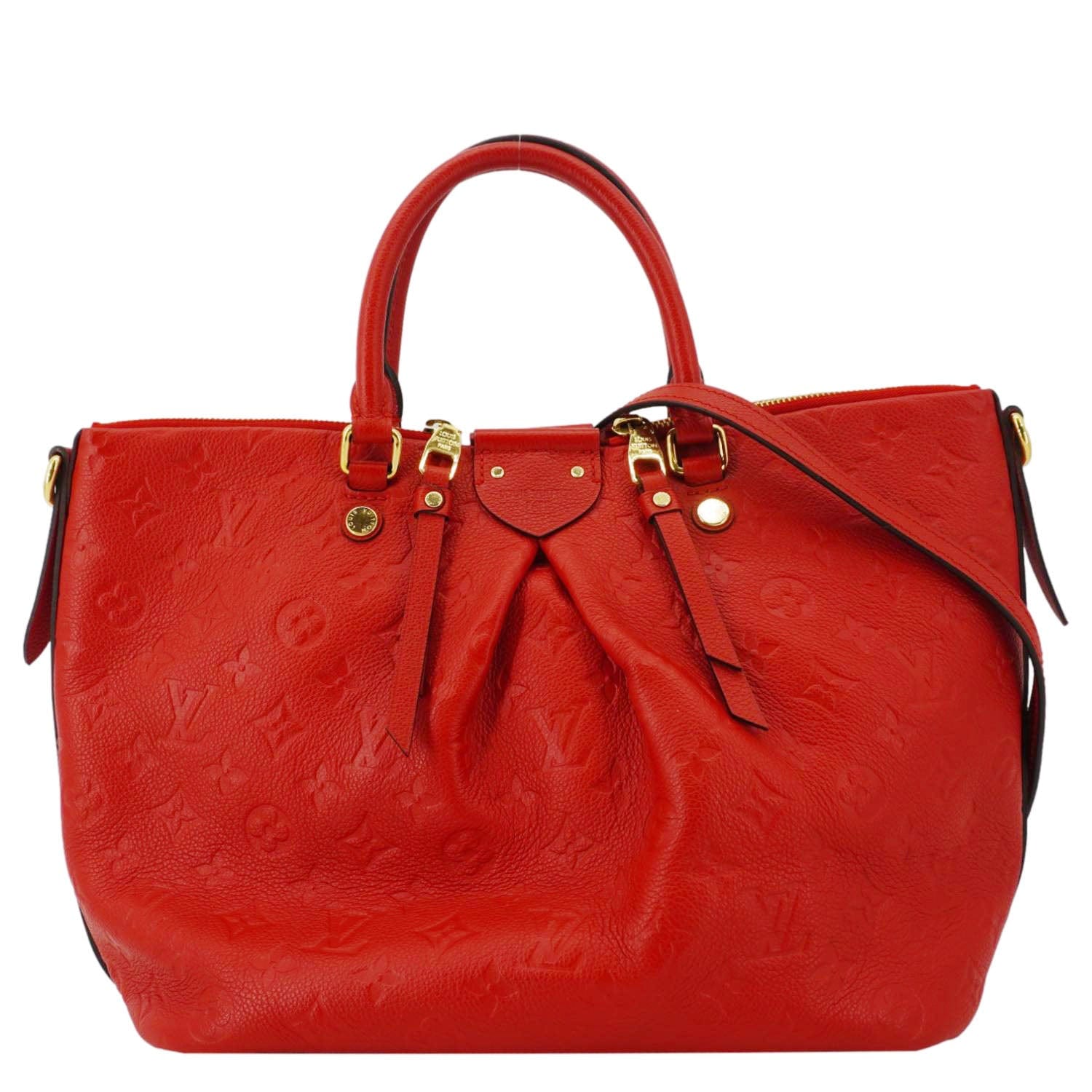 LOUIS VUITTON Mazarine Monogram Empreinte Shoulder Bag Red