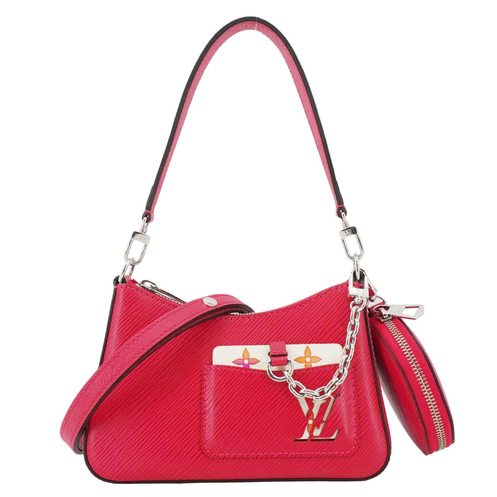 LOUIS VUITTON Marellini Epi Leather Shoulder Bag Pink