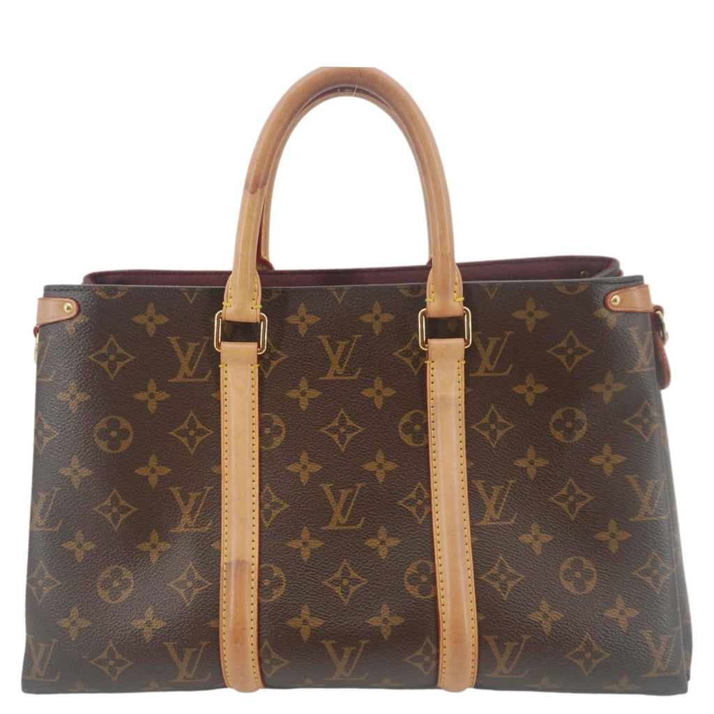 LOUIS VUITTON Soufflot MM Monogram Canvas Shoulder Bag Brown