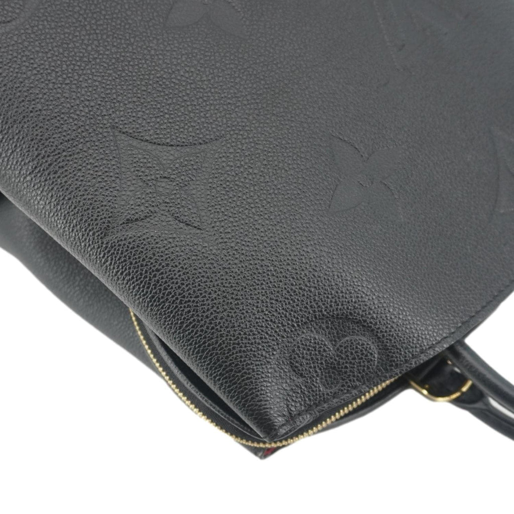 LOUIS VUITTON Grand Palais MM Monogram Empreinte Leather Shoulder Bag Black