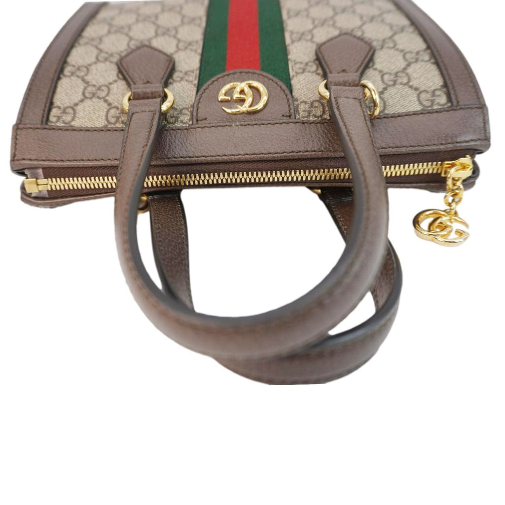 GUCCI Ophidia Gucci Supreme Canvas Tote Bag Beige 547551
