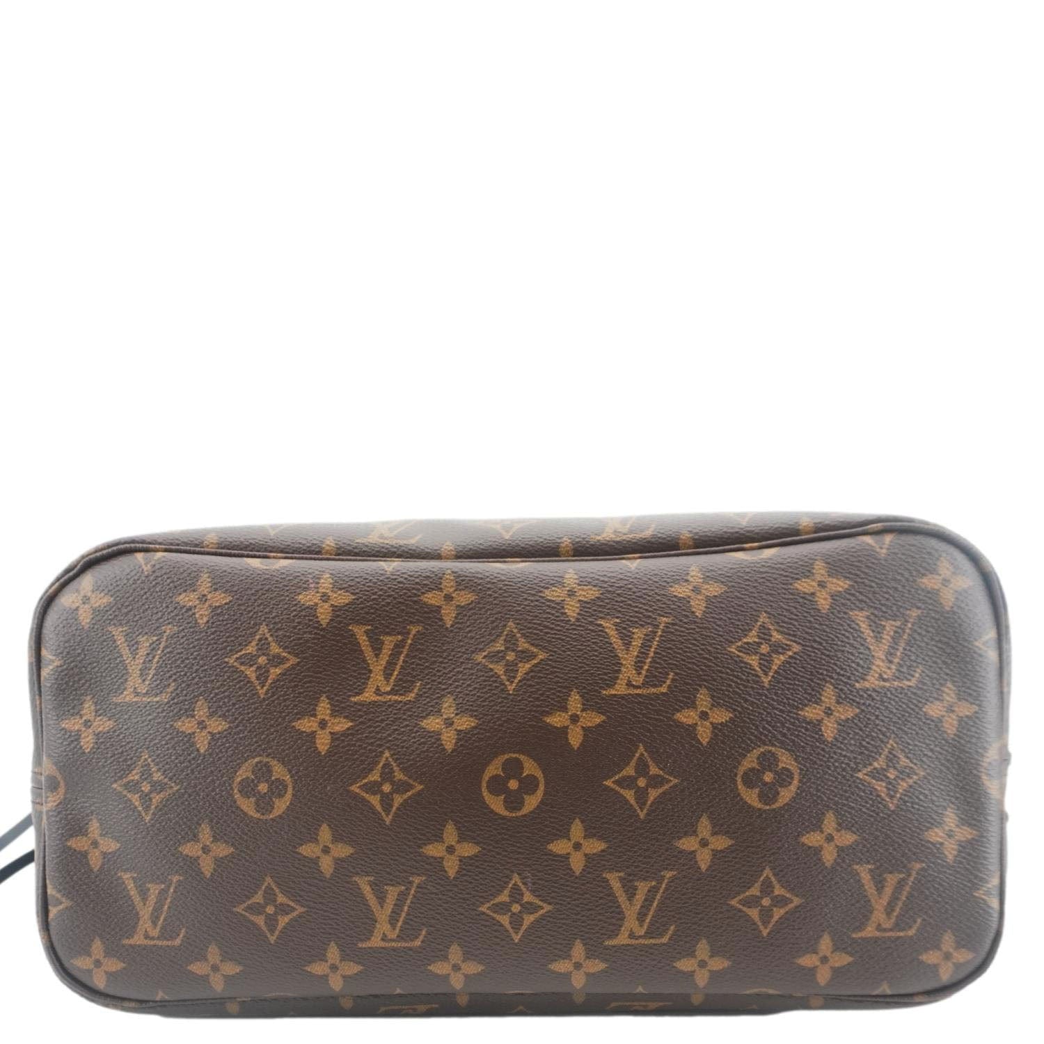 LOUIS VUITTON Neverfull MM World Tour Monogram Canvas Tote Shoulder Bag Brown