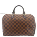 LOUIS VUITTON Speedy 30 Damier Ebene Satchel Bag Brown