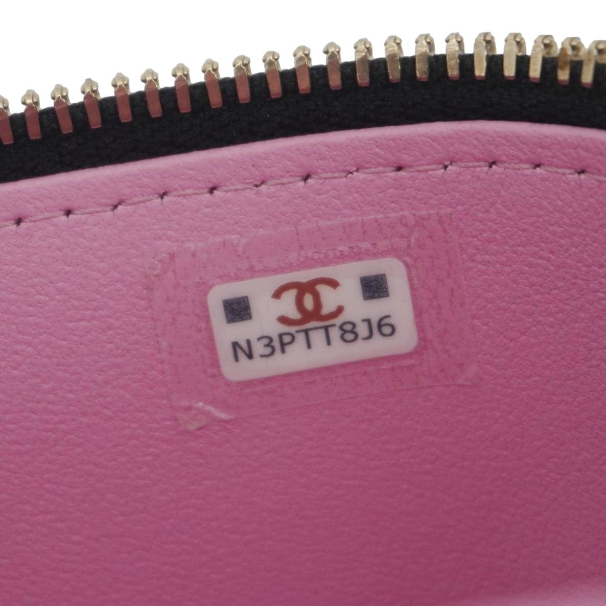 Chanel Vanity Case Quilted Leather Top Handle Crossbody Bag Black