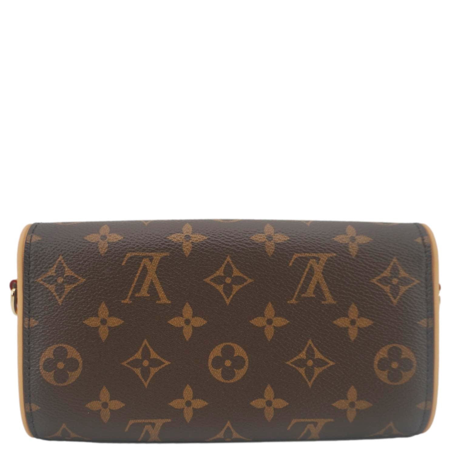 LOUIS VUITTON Camille Pochette Monogram Canvas Shoulder Bag Brown