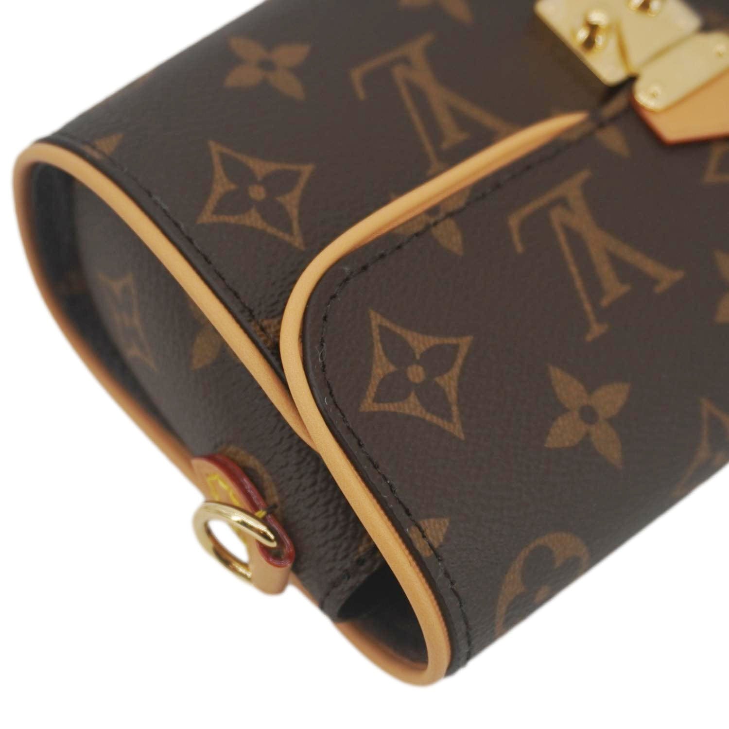 LOUIS VUITTON Camille Pochette Monogram Canvas Shoulder Bag Brown
