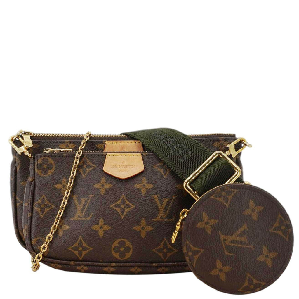 LOUIS VUITTON Multi Pochette Accessoires Monogram Canvas Crossbody Bag Brown