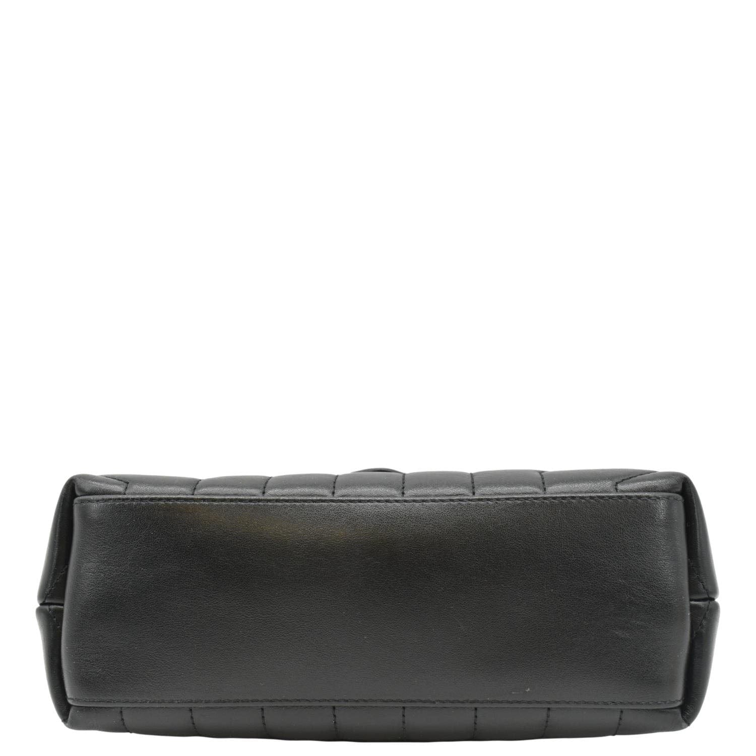 YVES SAINT LAURENT Loulou Toy Matelasse Leather Crossbody Bag Black