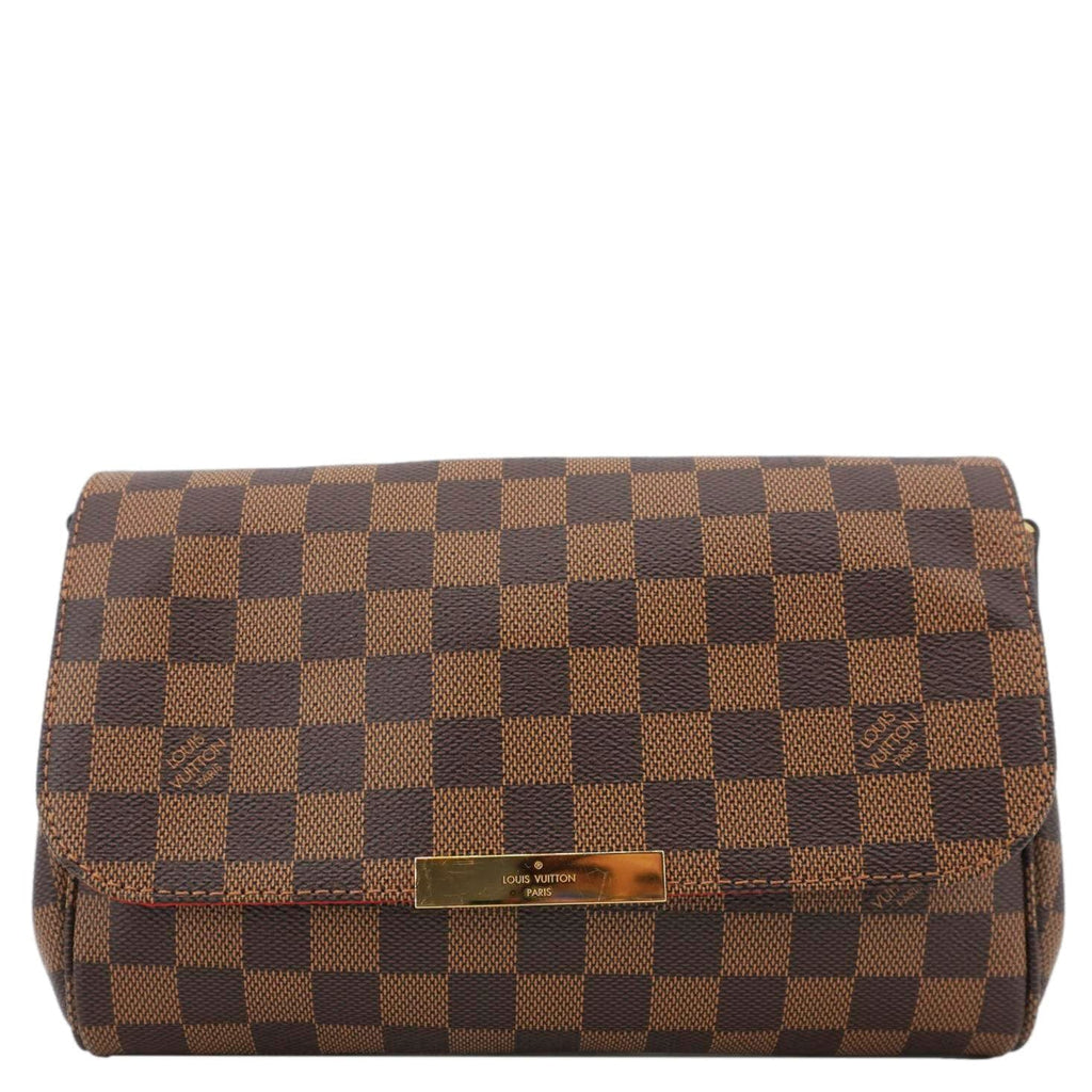 LOUIS VUITTON Favorite MM Monogram Canvas Shoulder Bag Brown