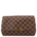 LOUIS VUITTON Favorite MM Monogram Canvas Shoulder Bag Brown
