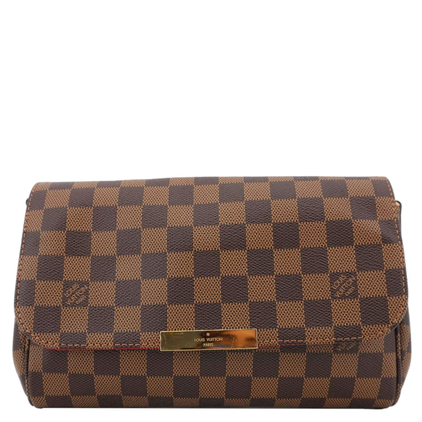 LOUIS VUITTON Favorite MM Monogram Canvas Shoulder Bag Brown