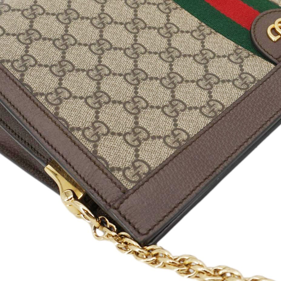 GUCCI Ophidia Medium Gucci Supreme Canvas Shoulder Bag Beige 503876