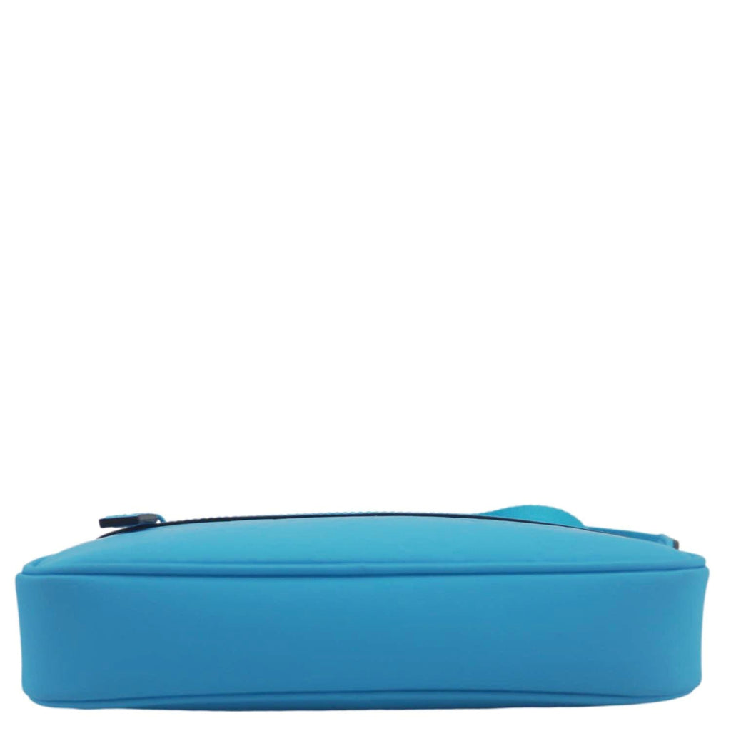GUCCI Gucci Small Rubber-effect Leather Crossbody Bag Bright Blue 771293