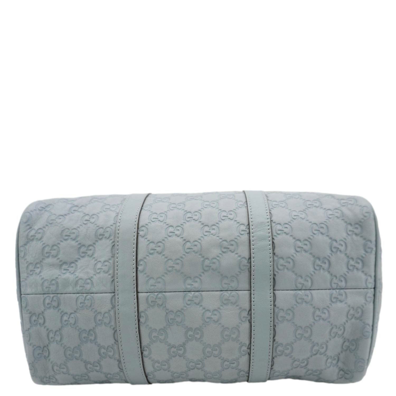 GUCCI Joy Medium Leather Boston Bag Light Blue 265697