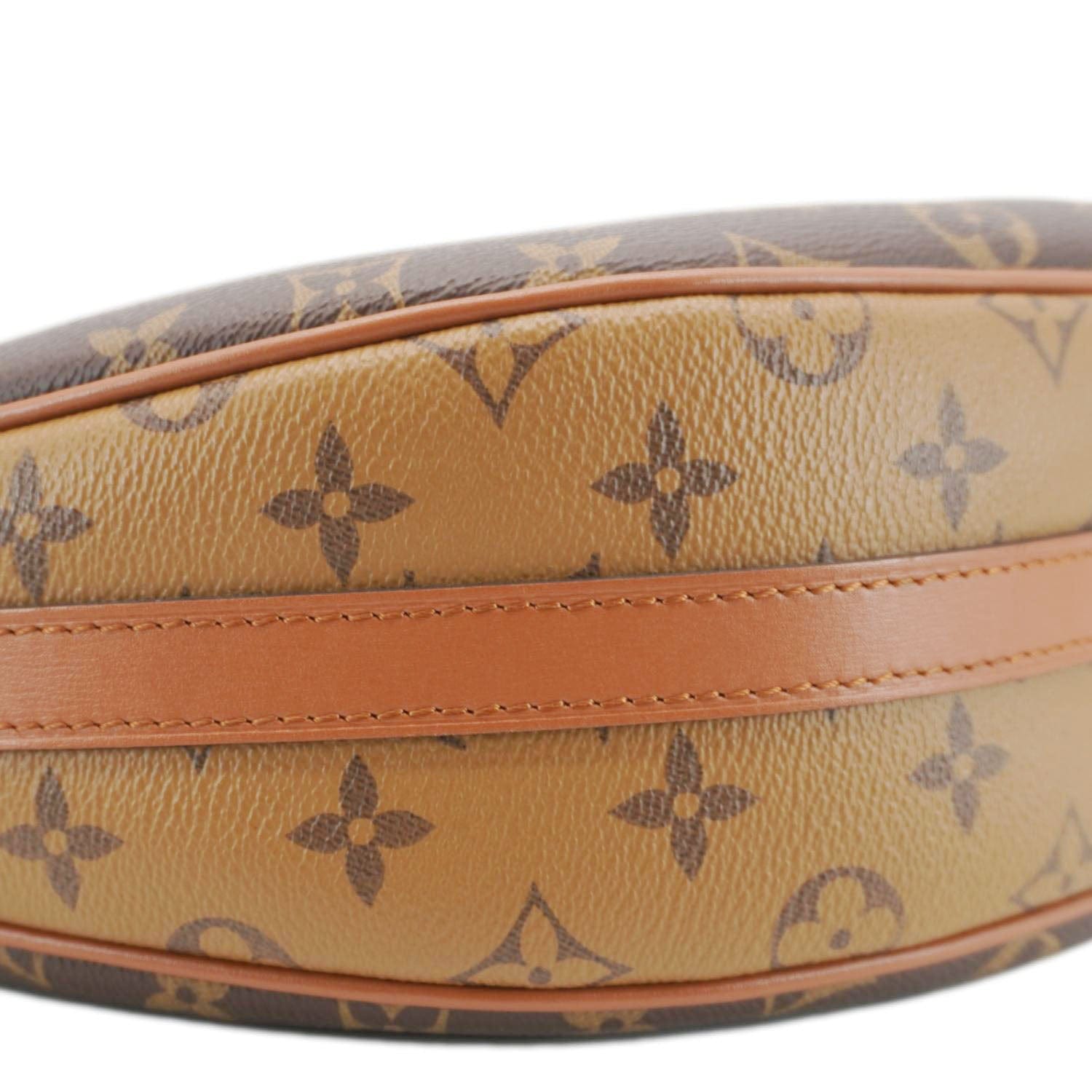 LOUIS VUITTON Loop Reverse Monogram Canvas Shoulder Bag Brown