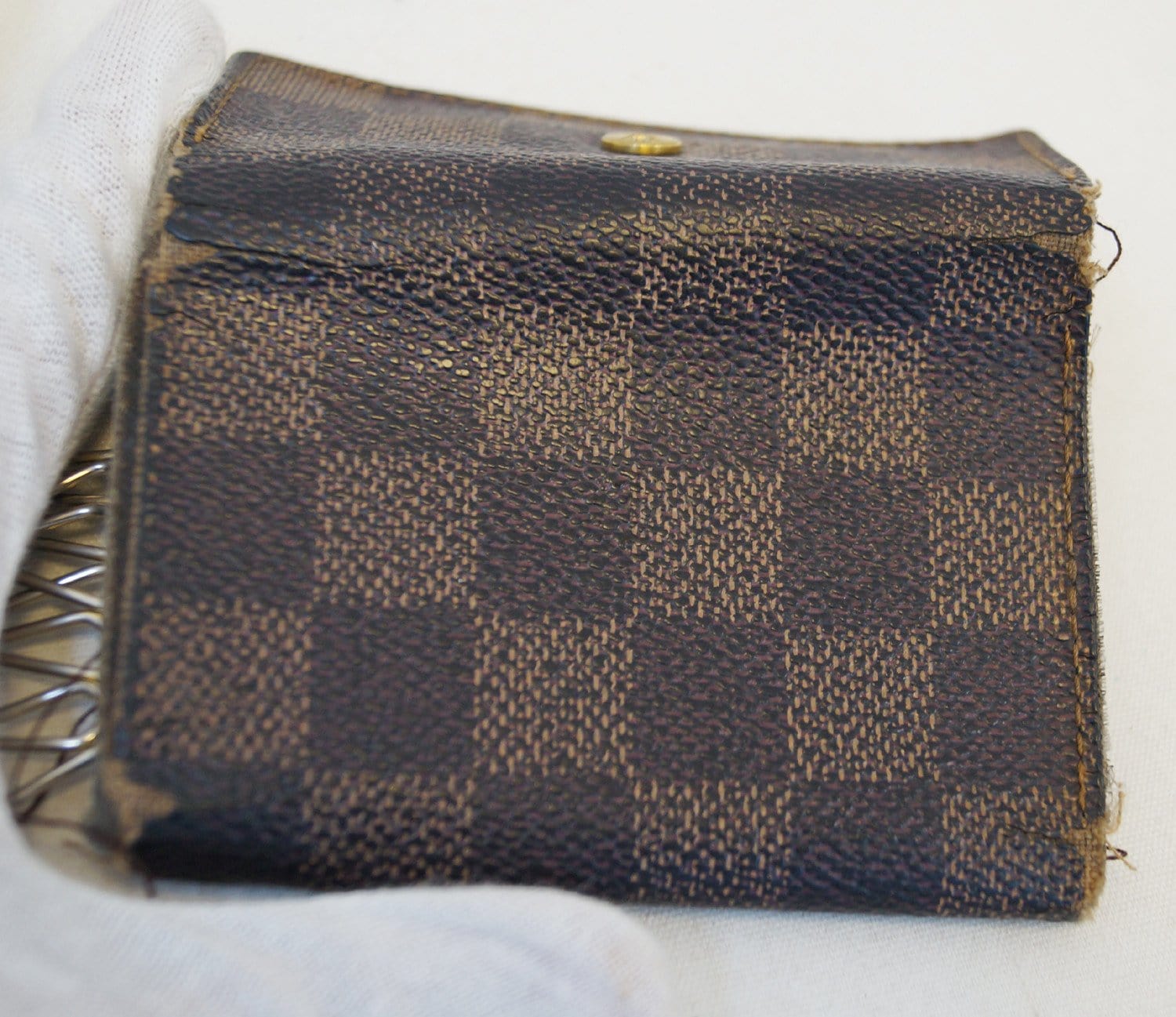LOUIS VUITTON Damier Ebene 6 Keys Ring Holder Case