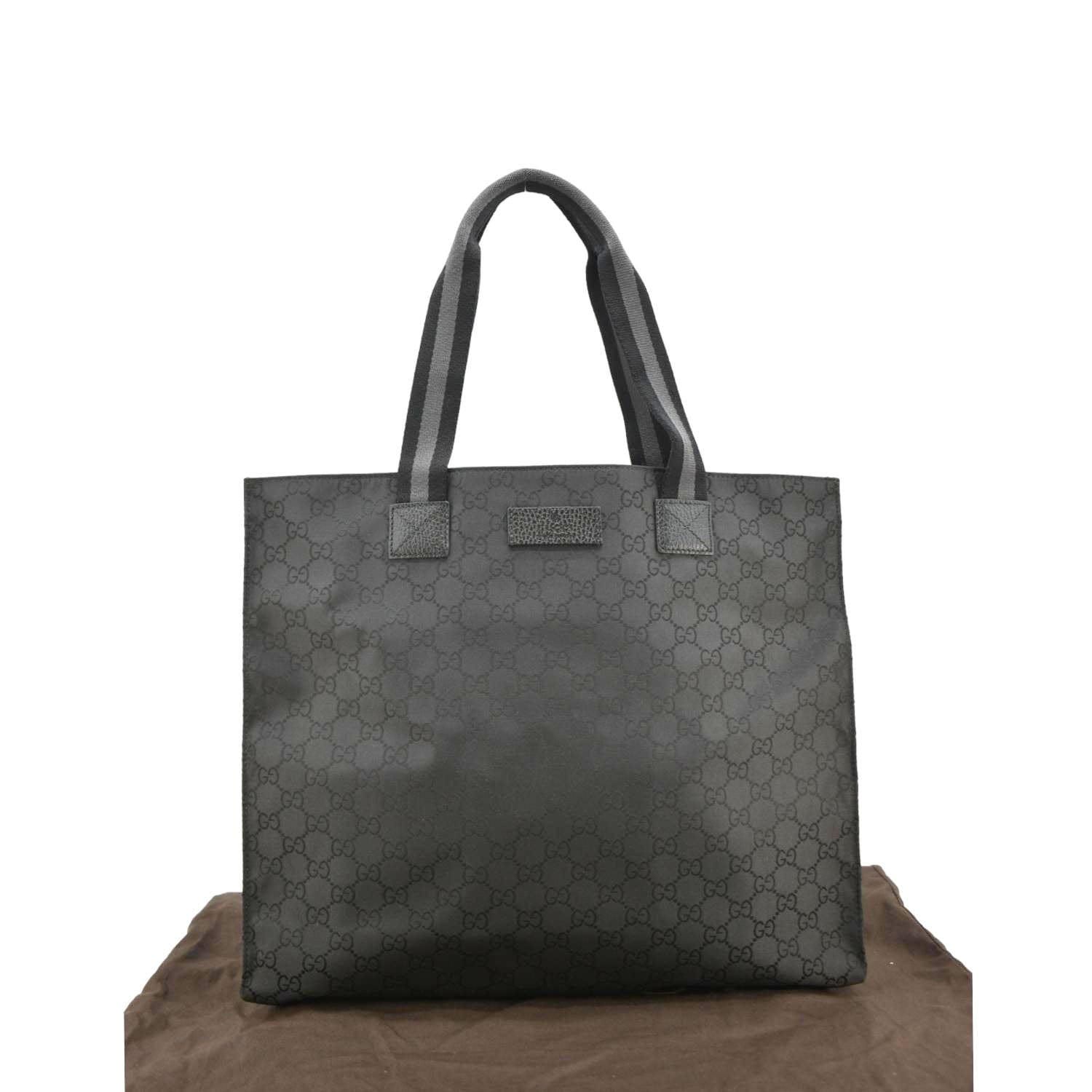 GUCCI Gucci Supreme Nylon Tote Bag Black 449178