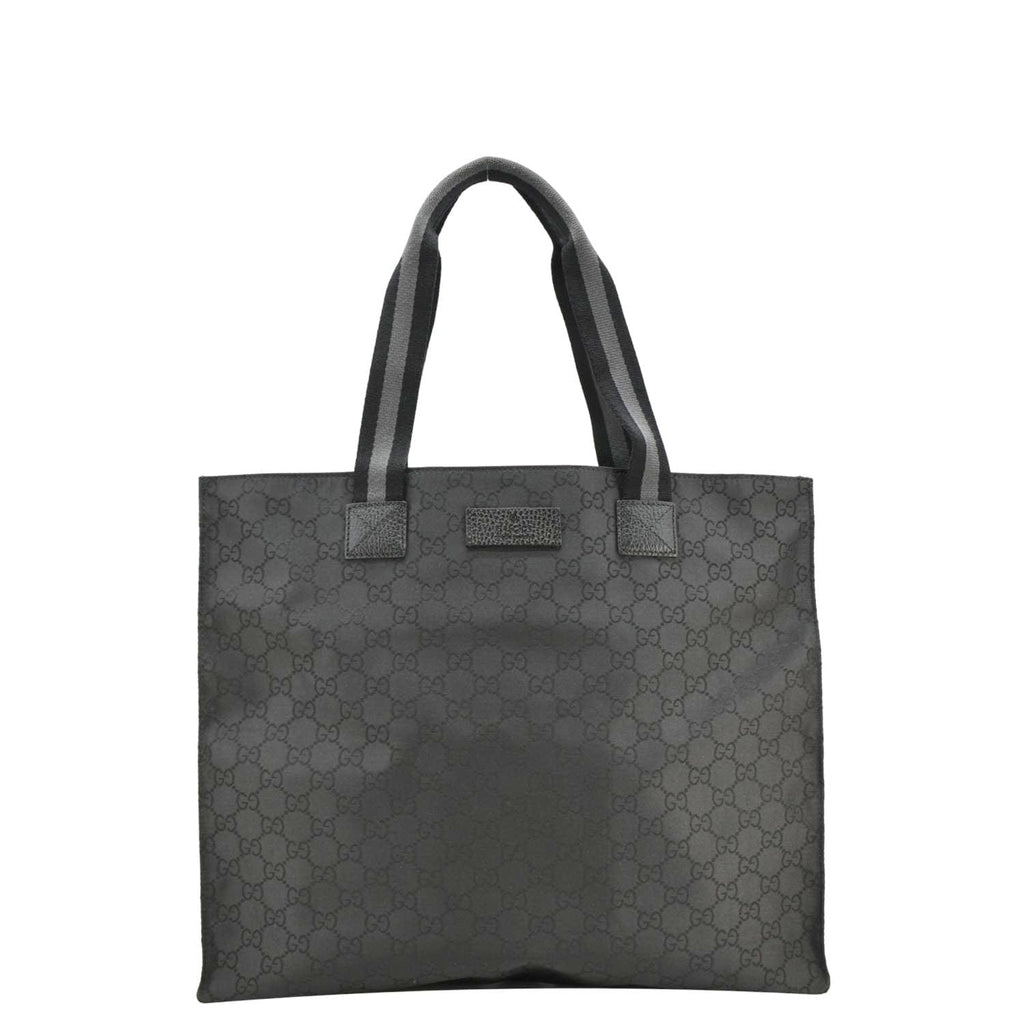 GUCCI Gucci Supreme Nylon Tote Bag Black 449178