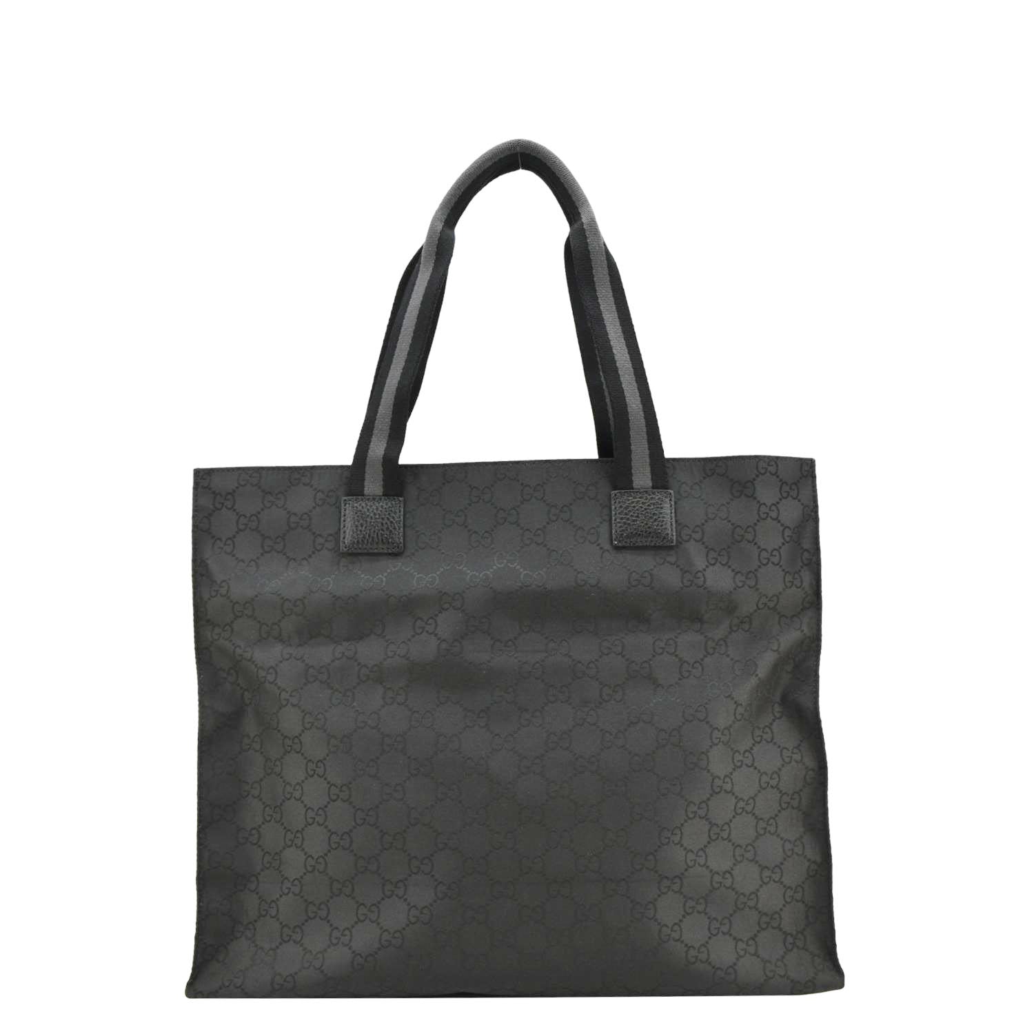GUCCI Gucci Supreme Nylon Tote Bag Black 449178