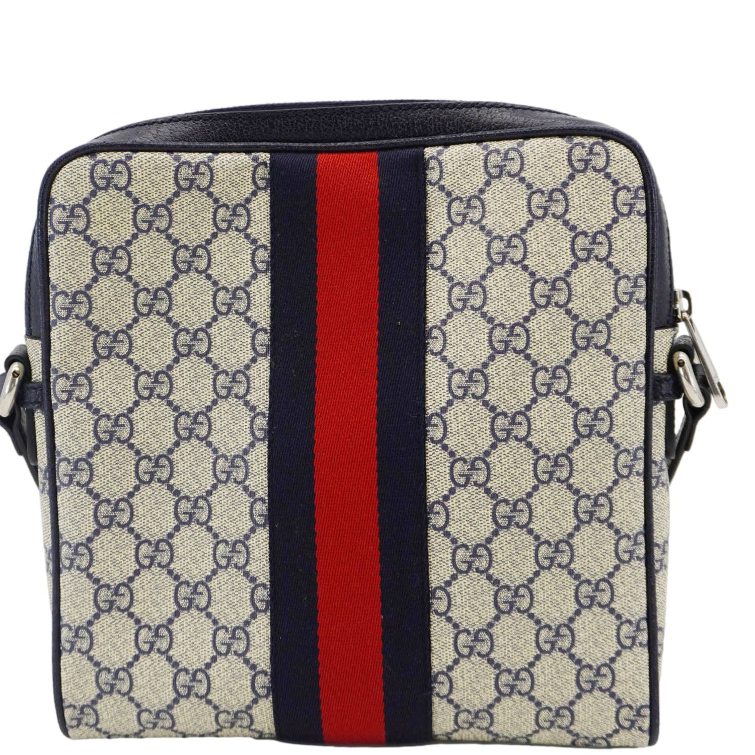 GUCCI Ophodia Small Gucci Supreme Canvas Messenger Bag Blue 547926
