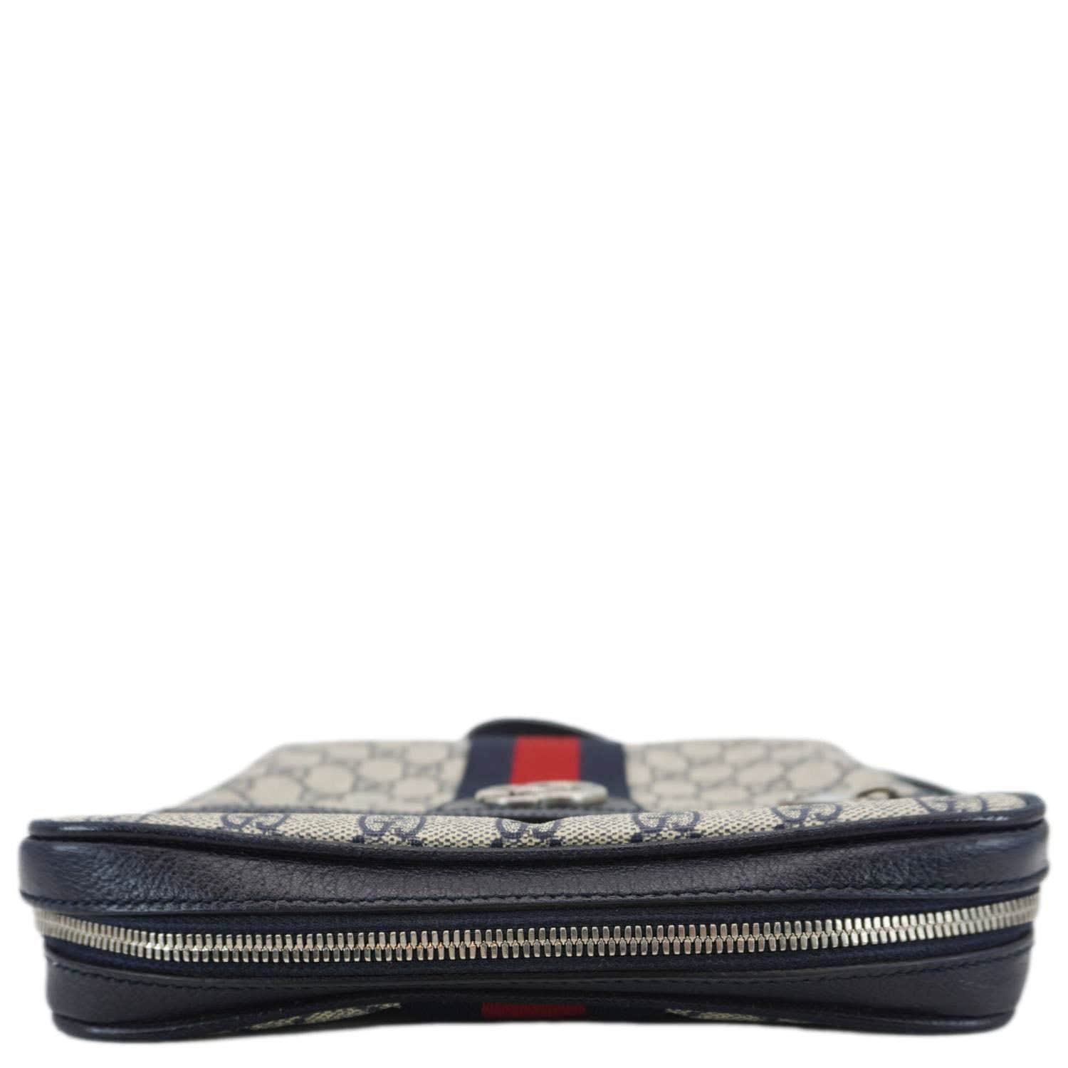 GUCCI Ophodia Small Gucci Supreme Canvas Messenger Bag Blue 547926