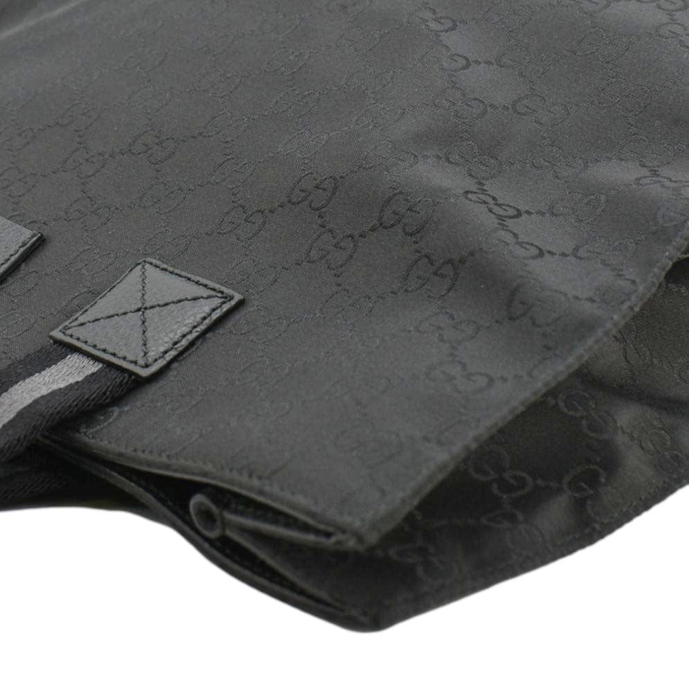 GUCCI Gucci Supreme Nylon Tote Bag Black 449178